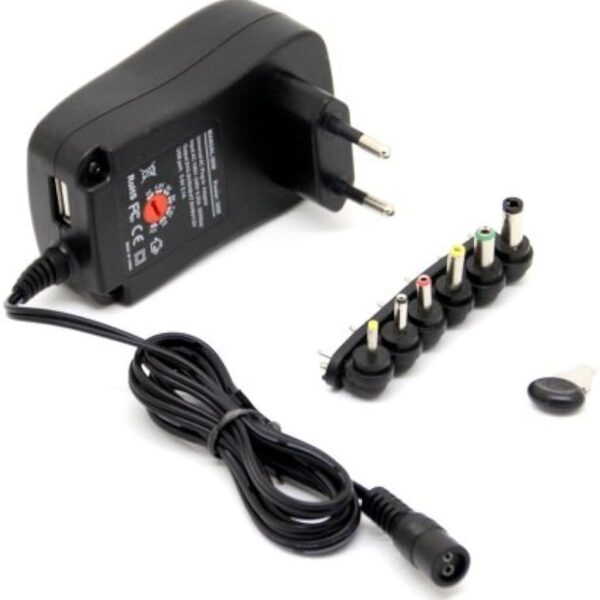 chargeur universel SY8 30W 3V/ 4,5V/ 5V/ 6V/ 7,5V/ 9V/ 12V