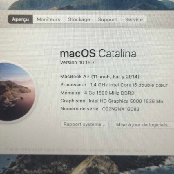 MACBOOK AIR A1465 2014 I5 4260U 11.6'' 4GB 128GB