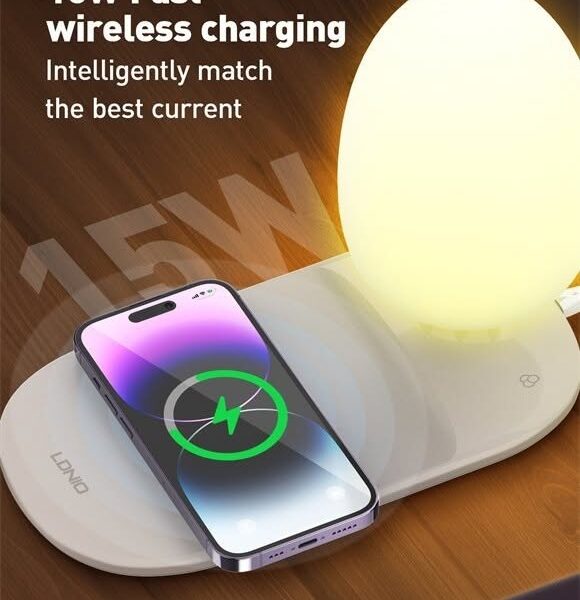 Chargeur sans fil rapide pour Mobile magnétique avec une LED RGB LDNIO Y3