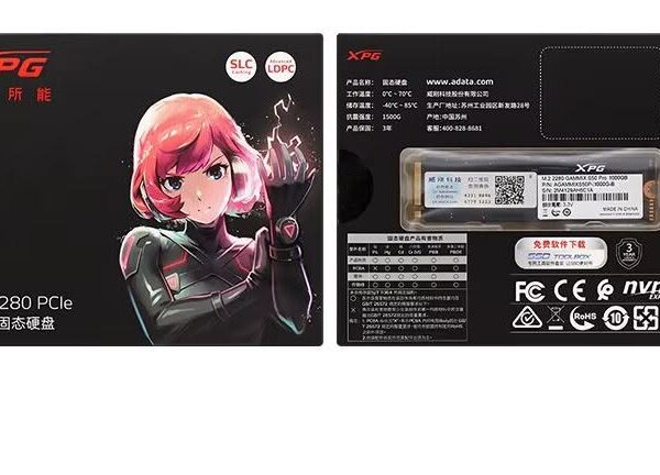 disque dur NVMe 512GB ADATA XPG GAMMIX S20 de type SSD M2 2280