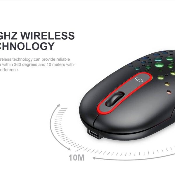 Souris sans fil Rechargeable HAVIT MS64WB 2,4GHz pour PC et ordinateur portable Windows/Mac