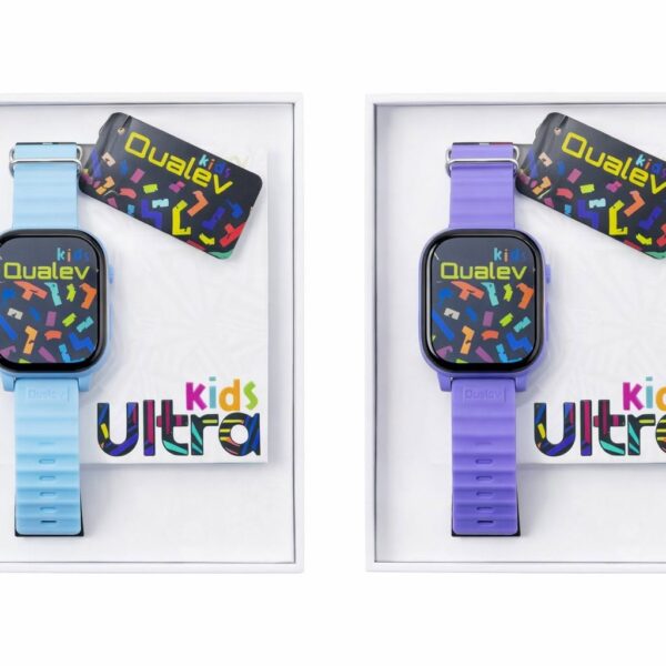 Qualev Kids Ultra montre intelligente pour enfant(Caméra/GPS/Appels et messages/Bouton SOS/Jeux)