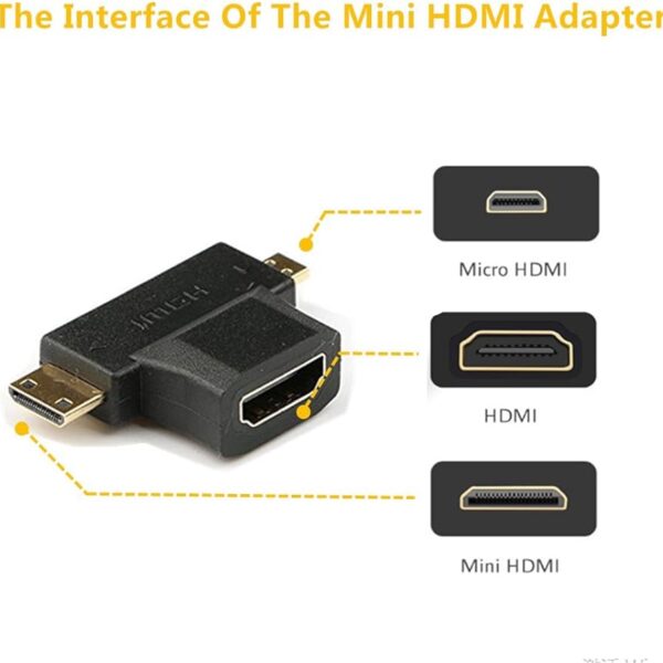 Adaptateur HDMI Femelle Vers mini et micro HDMI Mâle