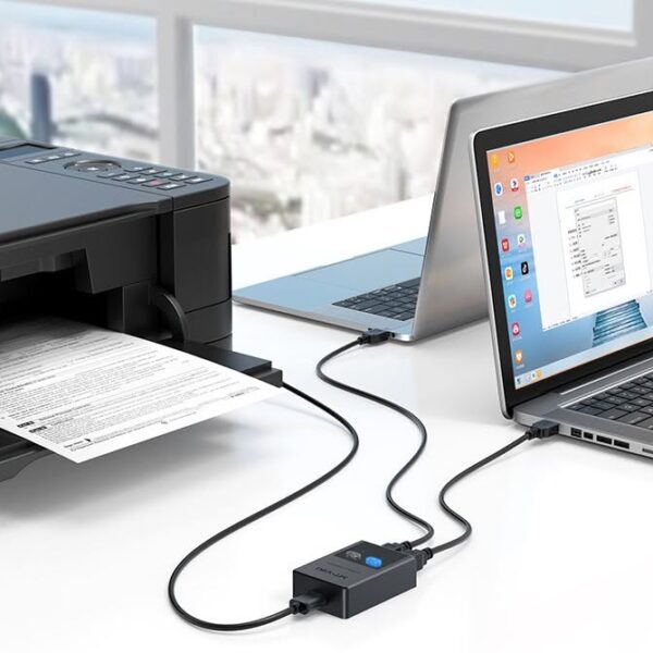 partage d'imprimante/répartiteur USB / 2 Ports MT-SW221-CH avec 2 câbles d'imprimantes