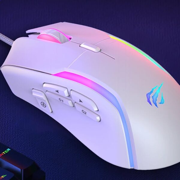 Havit Gamenote MS1033 souris de jeu filaire 9 boutons programmables et 6 effets lumineux