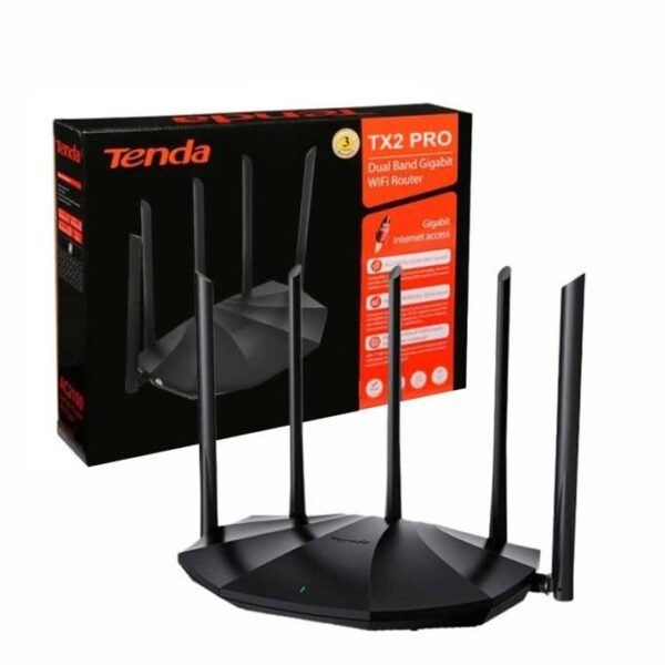 Tenda TX2 Pro Routeur Gigabit WiFi6 double bande (Antennes externes 5*6dBi)
