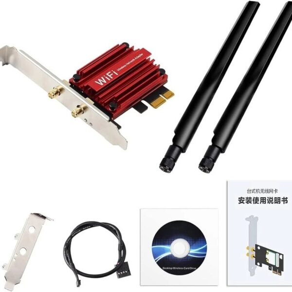 Carte Réseau AXE5400 PCIe WiFi 6E + Bluetooth 5.3