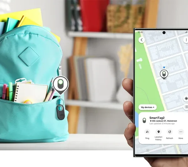 traceur d’objets connecté conçu pour retrouver clés, sac, bagages Galaxy SmartTag2