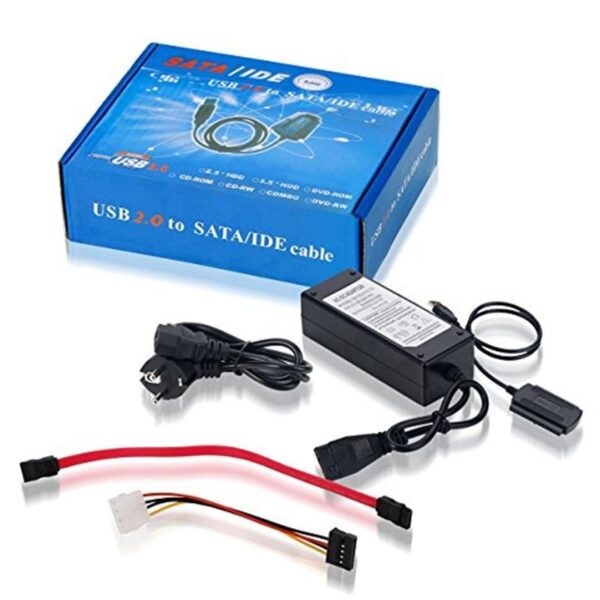 Câble de convertisseur adaptateur SATA/IDE vers USB2.0 pour disque dur 2.5/3.5 pouces