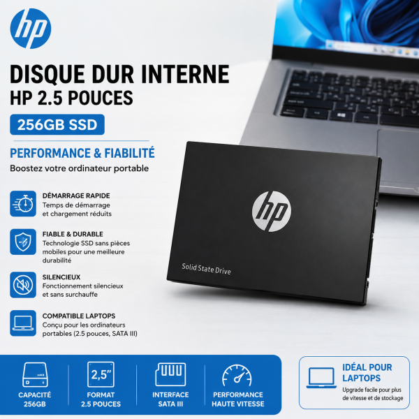 Disque Dur SSD 2,5 pouces 256GB multimarque