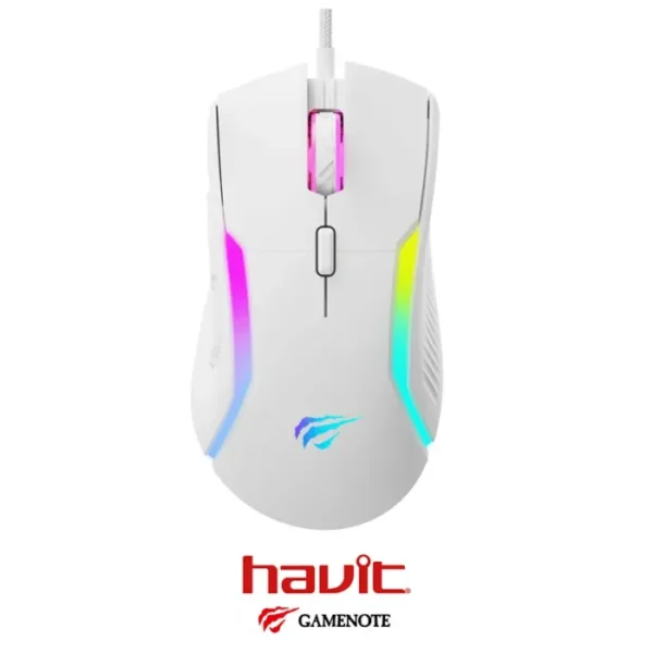 Souris Gaming Havit MS1020WB Tri-Mode (2.4G + BT + Filaire) – 10 000 DPI – RGB