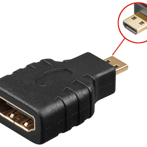 Adaptateur Micro mâle HDMI Vers HDMI femelle