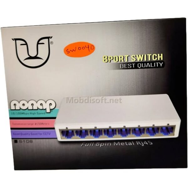 SWITCH DESKTOP ETHERNET RJ45 8PORTS 10/100MBPS S108 NONAP