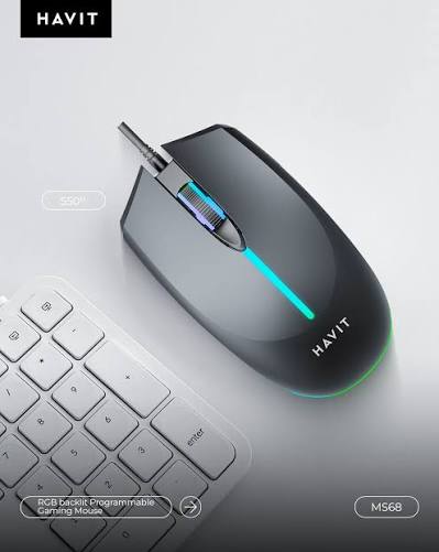 Souris filaire MS68 2400 DPI RGB gaming HAVIT 1.5m