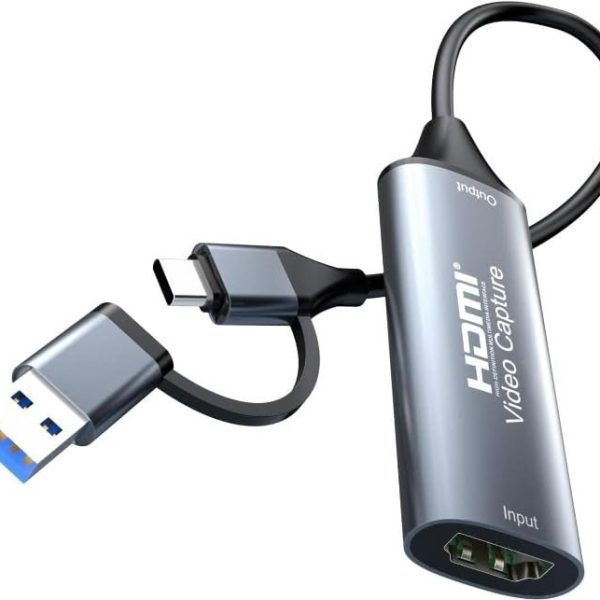 Carte de capture audio vidéo HDMI vers USB C/USB 3.0, 4K 30HZ,pour jeux, streaming vidéo en direct,