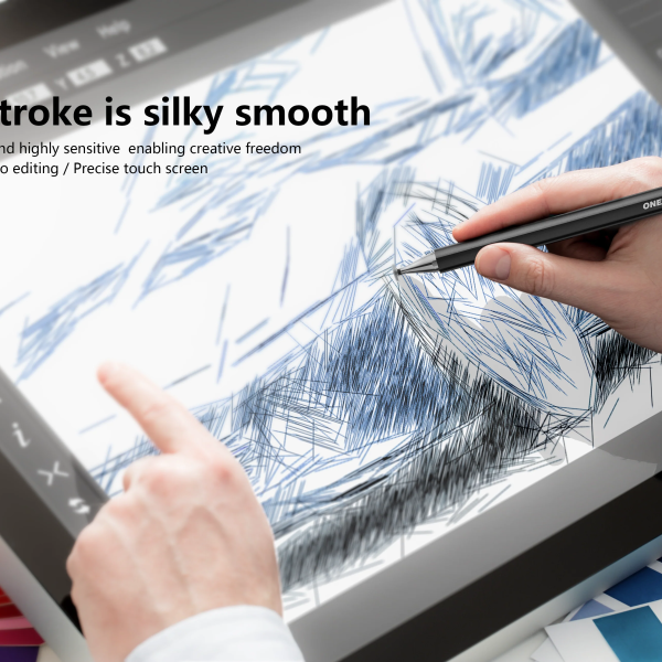 stylet multifonction universelle ONEMUST OMPC03 sur les iPad, tablettes Android et smartphones